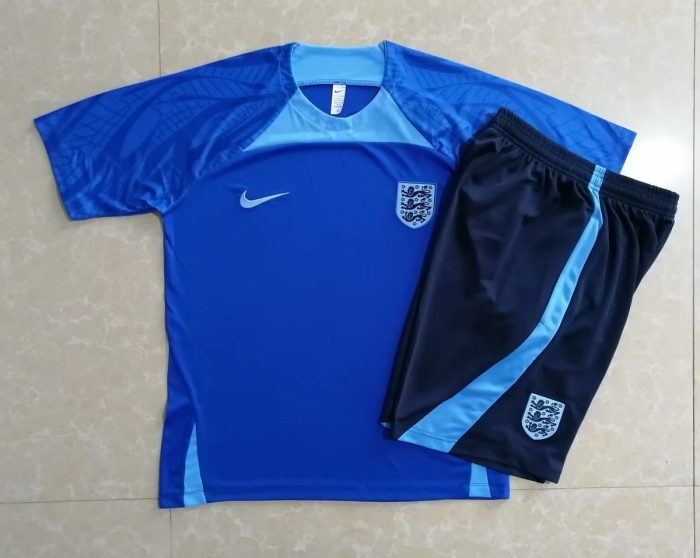England 2022-23 Short Sleeve Training Suit (with 5-inch Shorts) - 图片 9