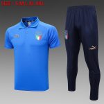 Italy 23-24 Polo Shirt Colorful Blue