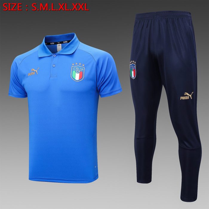Italy 23-24 Polo Shirt Colorful Blue - 图片 8