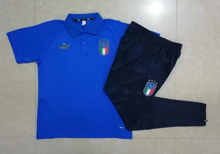 Italy 23-24 Polo Shirt Colorful Blue - 图片 9