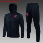 England 21-22 Long Zip Jacket Navy Blue