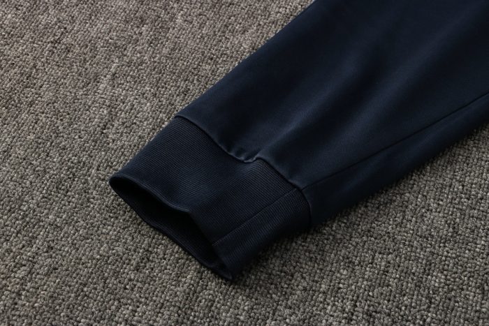 England 21-22 Long Zip Jacket Navy Blue - 图片 3
