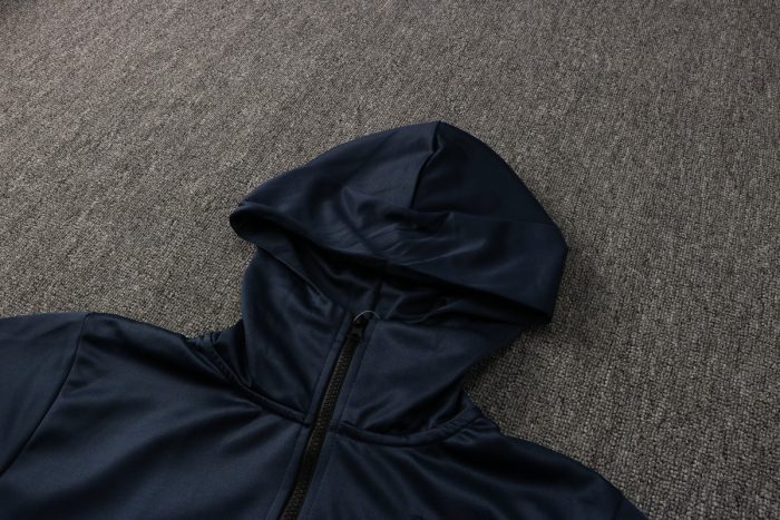 England 21-22 Long Zip Jacket Navy Blue - 图片 8