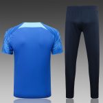 England 2022-2023 Colorful Blue Short Sleeve Training Suit (with Pants) - 图片 8