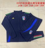 Italy 24-25 Long Zipper Jacket Kids Blue - 图片 3