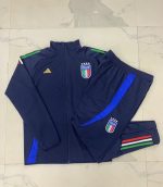 Italy 24-25 Long Zipper Jacket Kids Blue - 图片 4