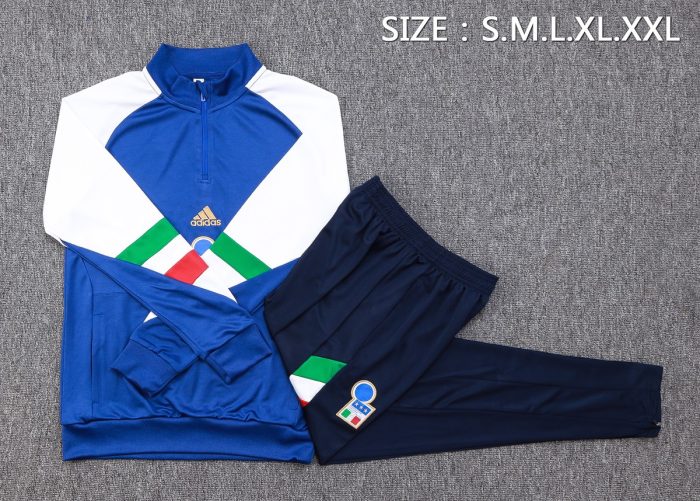 Italy 23/24 Half-Zip Jacket in Blue - 图片 2