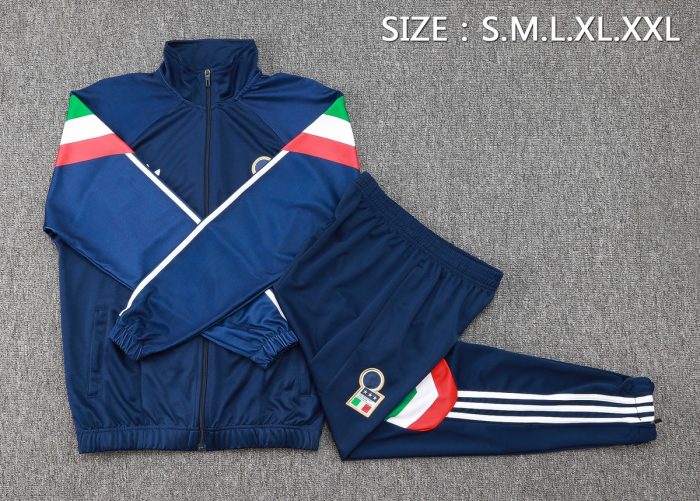 Italy 24-25 Long Zip Jacket in Royal Blue - 图片 2