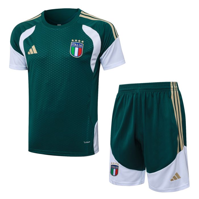 Italy Green Short Sleeve Training Suit - 图片 8