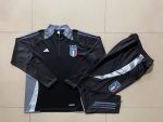 Italy 24-25 Black Half-Zip Jacket Kids - 图片 3