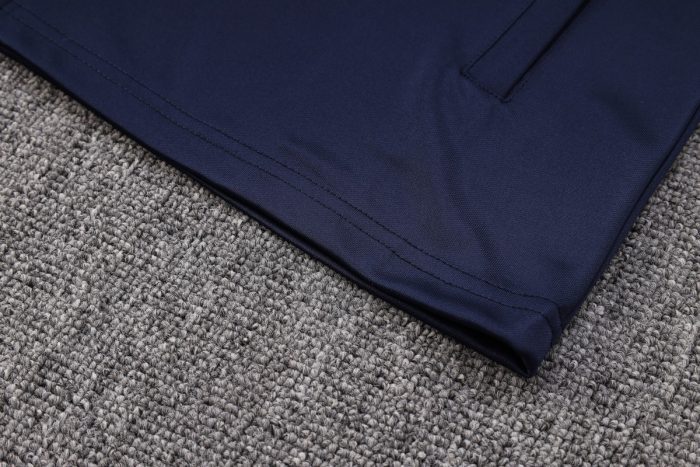 Italy 22/23 Long Zip Jacket Navy Blue - 图片 4