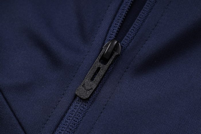Italy 22/23 Long Zip Jacket Navy Blue - 图片 6
