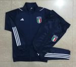 Italy 23-24 Long Zip Jacket Navy Blue - 图片 9