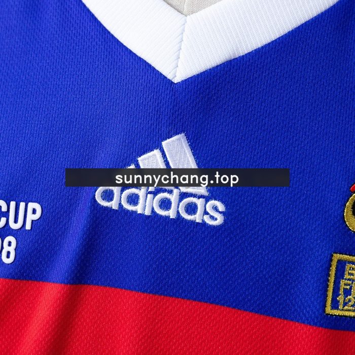 1998 France Home Retro Jersey - 图片 3