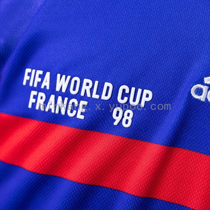1998 France Home Retro Jersey - 图片 4