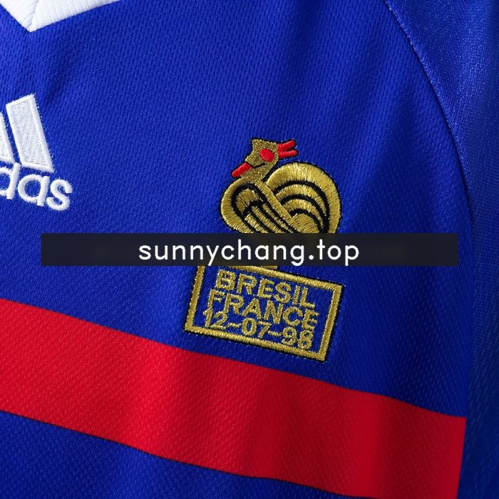 1998 France Home Retro Jersey - 图片 5