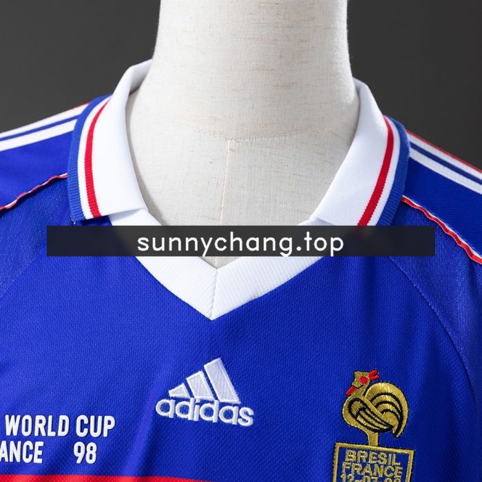 1998 France Home Retro Jersey - 图片 6