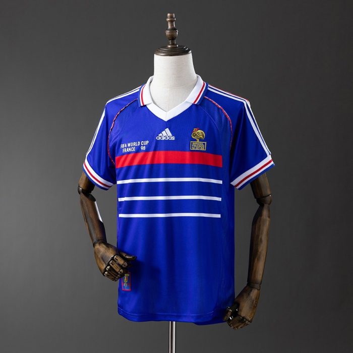 1998 France Home Retro Jersey - 图片 8