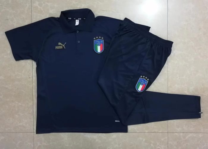 Italy 23-24 Polo Shirt Navy Blue - 图片 9