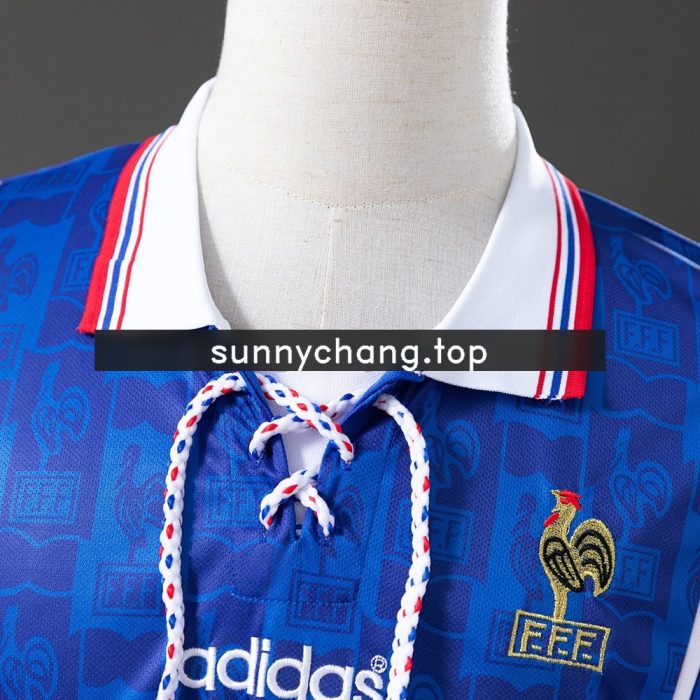 France 1996 Home Retro Shirt - 图片 5