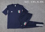 Italy 23-24 Royal Blue Training Short Sleeve Set with Pants - 图片 2