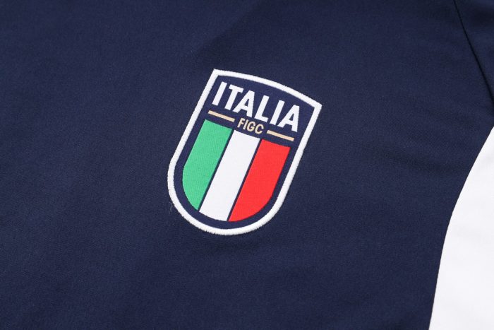 Italy 23-24 Royal Blue Training Short Sleeve Set with Pants - 图片 6