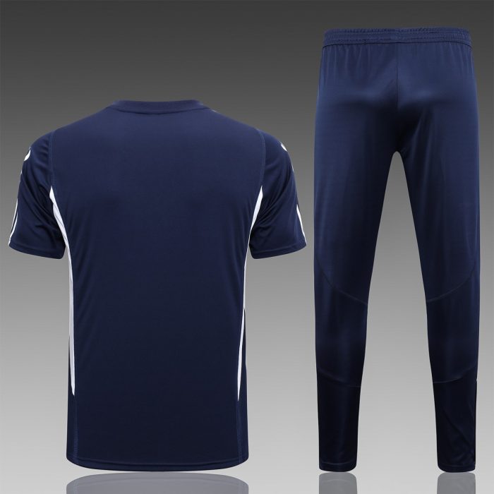Italy 23-24 Royal Blue Training Short Sleeve Set with Pants - 图片 7