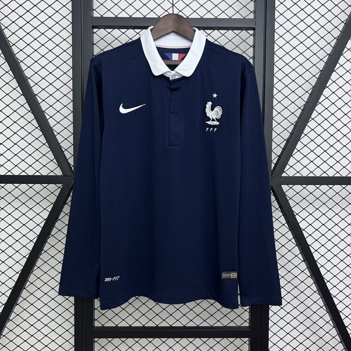 France 2014 Home Retro Shirt - 图片 9