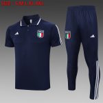 Italy 23-24 Polo Shirt Navy Blue