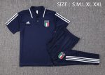 Italy 23-24 Polo Shirt Navy Blue - 图片 2