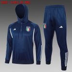 Italy 23/24 Half-Zip Hoodie Navy Blue