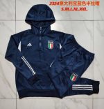Italy 23/24 Half-Zip Hoodie Navy Blue - 图片 9