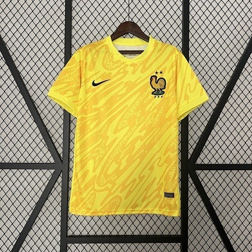 2024 France Goalkeeper Yellow Jersey