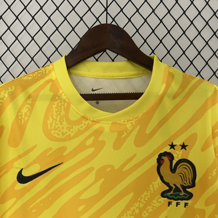 2024 France Goalkeeper Yellow Jersey - 图片 5