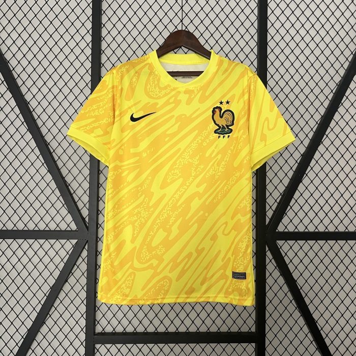 2024 France Goalkeeper Yellow Jersey - 图片 6