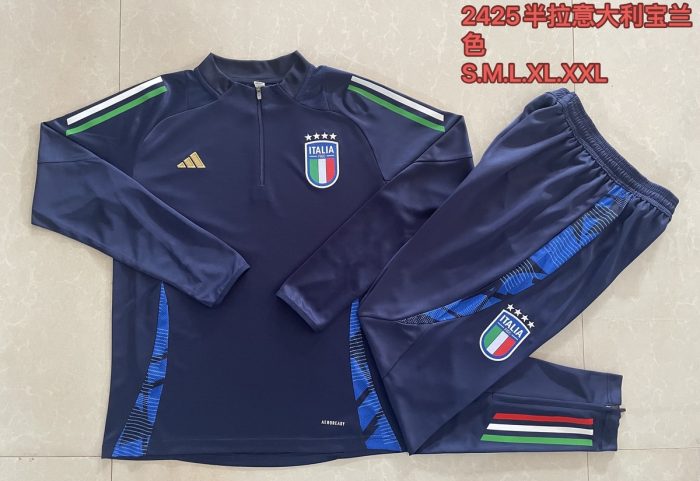 Italy 24-25 Half-Zip Jacket Blue - 图片 9