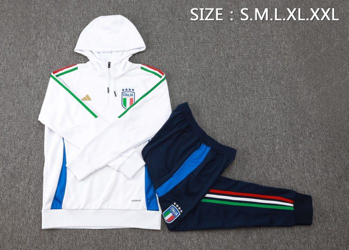 Italy 24-25 Half-Zip Jacket White - 图片 2