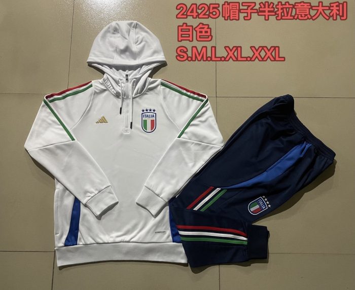 Italy 24-25 Half-Zip Jacket White - 图片 9