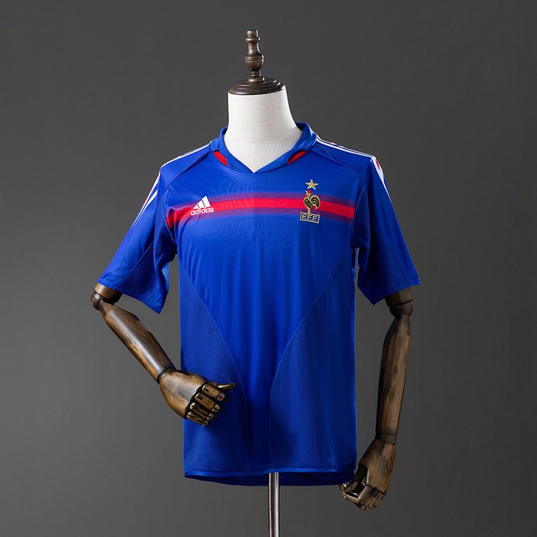 JER-7511_1 France 2004 Home Retro Shirt - 图片 1
