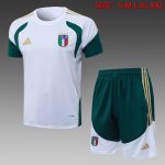 Italy White Short Sleeve Training Suit
