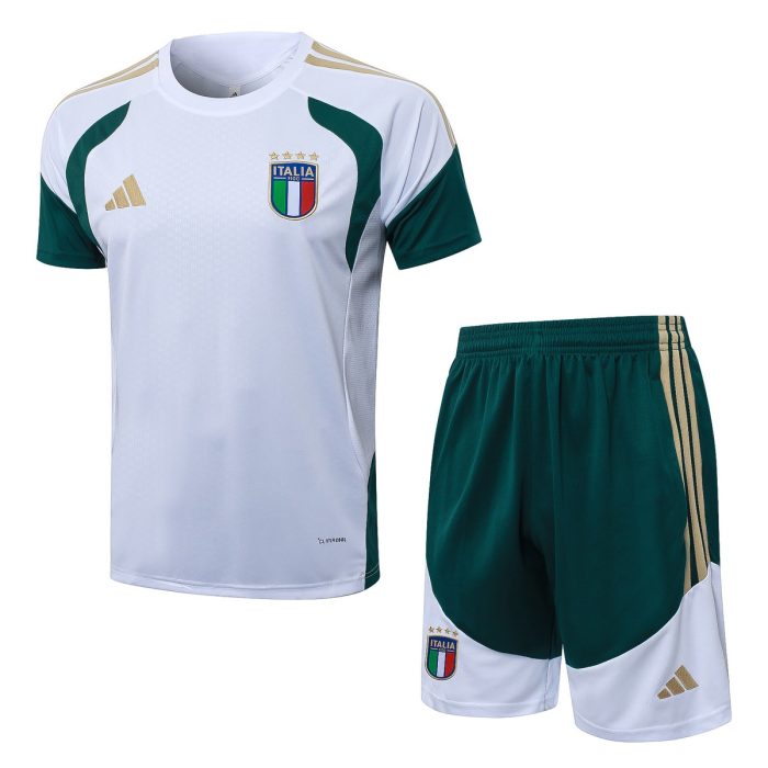 Italy White Short Sleeve Training Suit - 图片 8