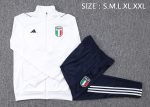 Italy 23-24 White Long Zip Jacket - 图片 2