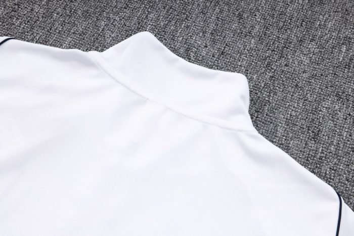 Italy 23-24 White Long Zip Jacket - 图片 4