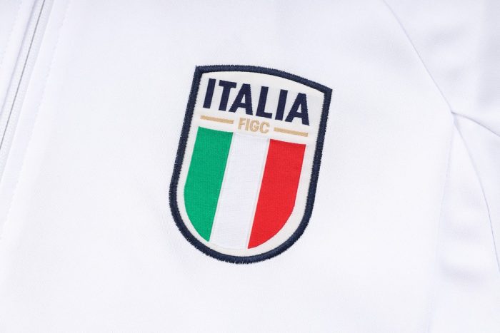 Italy 23-24 White Long Zip Jacket - 图片 6