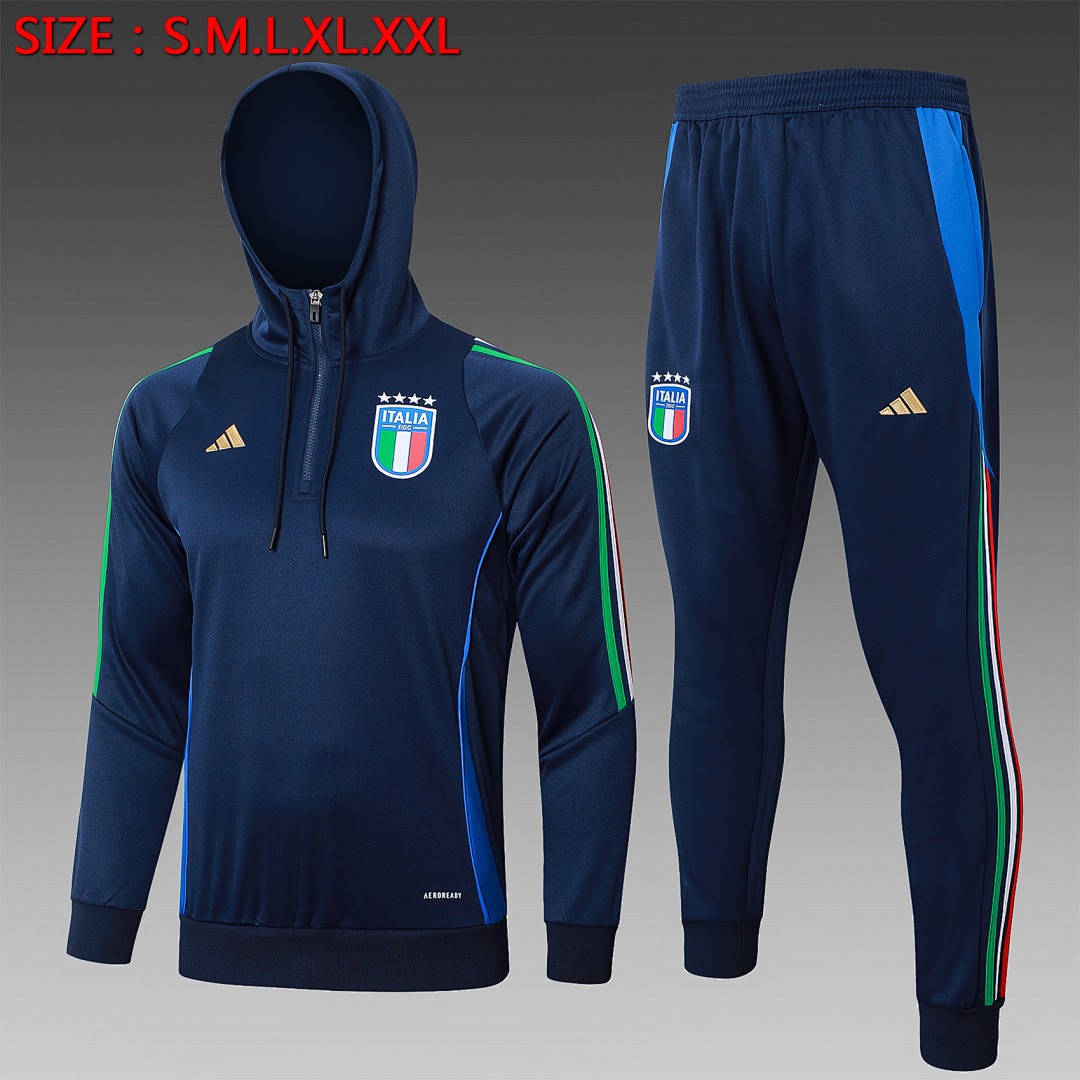 Italy 24-25 Half-Zip Jacket Navy Blue