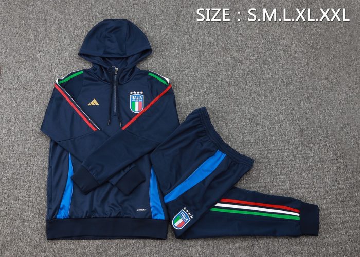 Italy 24-25 Half-Zip Jacket Navy Blue - 图片 2