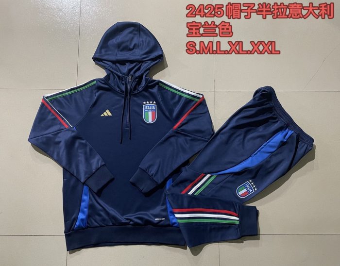 Italy 24-25 Half-Zip Jacket Navy Blue - 图片 9