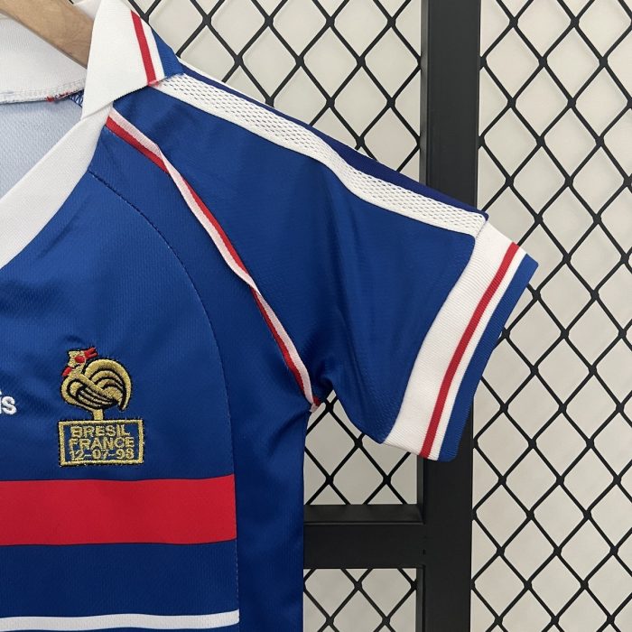 France 1998 Home Kids Jersey - 图片 3