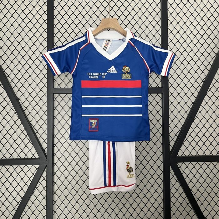France 1998 Home Kids Jersey - 图片 5