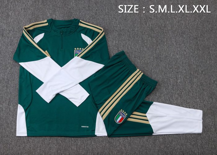 Italy Semi-Zip Jacket Dark Green - 图片 2